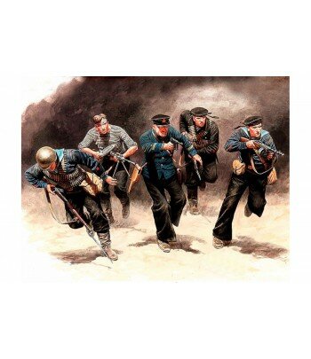 Фигуры Советские морские пехотинцы, в Атаке, в 1941-1942 гг. Восточный Фронт, Битва из Серии MB35152